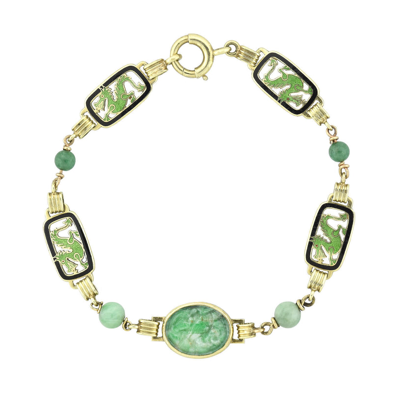 Jewelry | Pricelesa Ntique Mexico Silver Carved Jade Bracelet | Poshmark